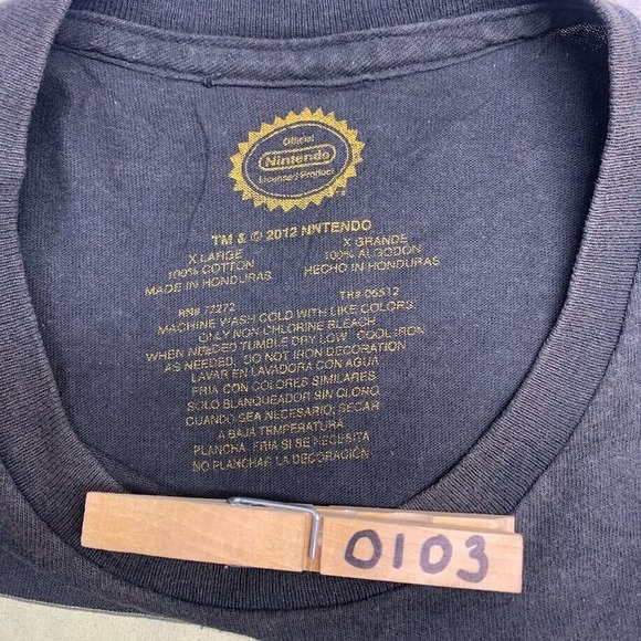 Nintendo "ADDICT" Gaming Tee Thrifted Vintage Style Size XL - Picture 8 of 8